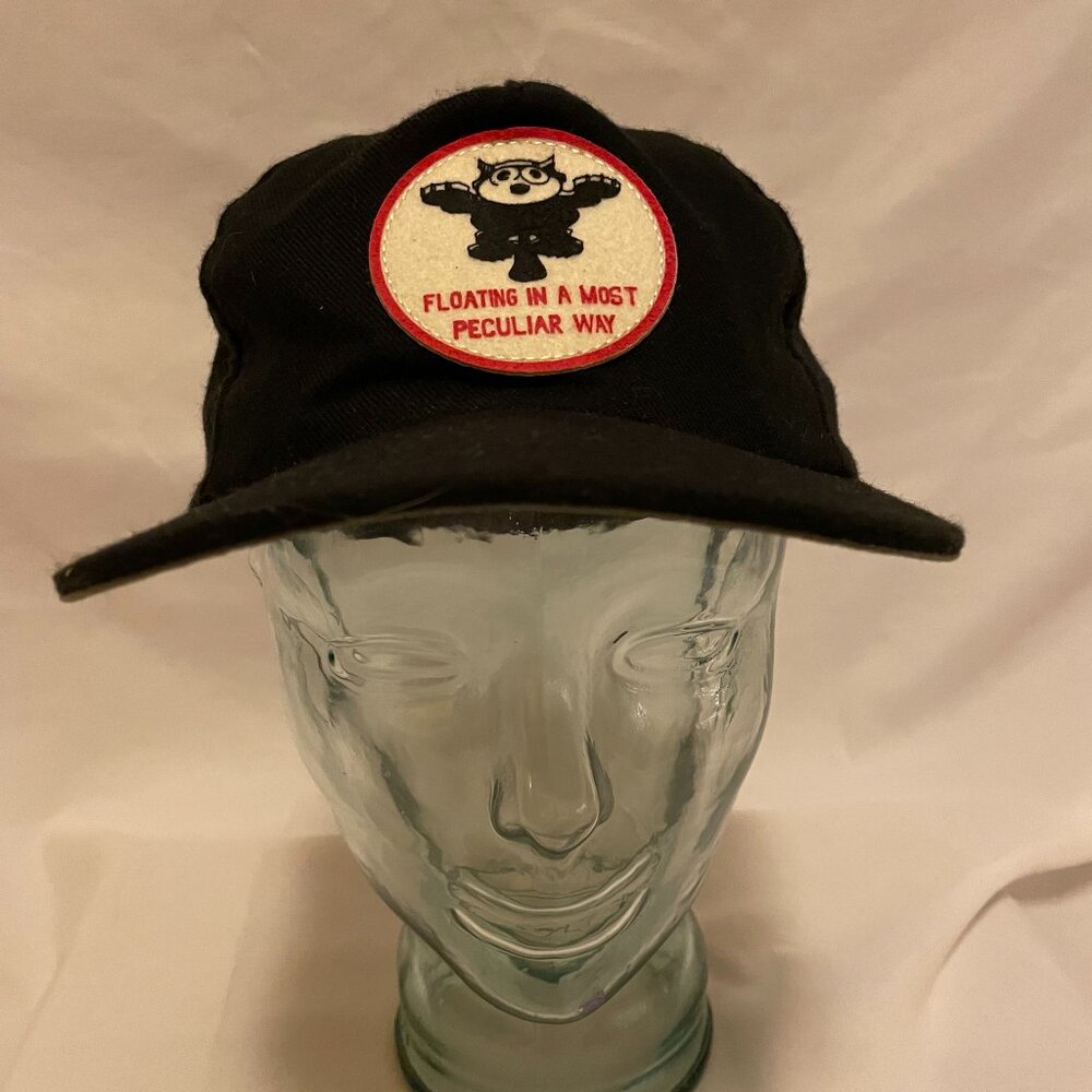 Ampal Creative Black strapback Hat - Floating In A Most Peculiar Way